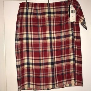 Red Plaid Lauren by Ralph Lauren Skirt